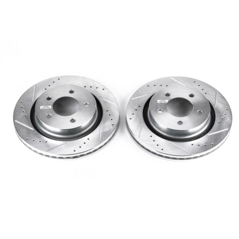 Power Stop 99-04 Chrysler 300M Front Evolution Drilled & Slotted Rotors - Pair PowerStop