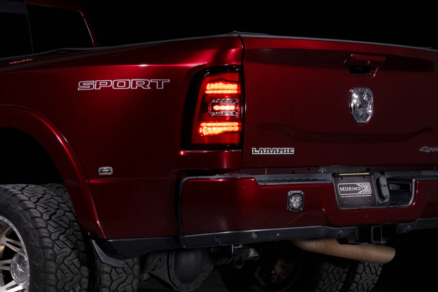 XB LED Tail Lights: Ram HD (19+ / Red Lens / Set)