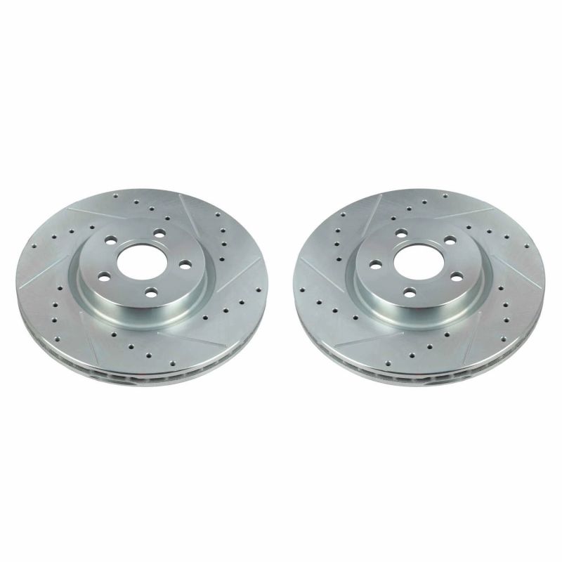 Power Stop 18-20 Ford Transit Connect Front Evolution Drilled & Slotted Rotors - Pair PowerStop