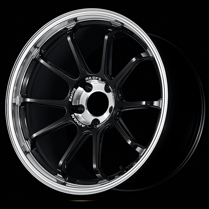 Advan RZ-DF2 19x8.5 / +35 Offset / 5-120 / 72.5mm Bore / Diamond Cut & Racing Titanium Black