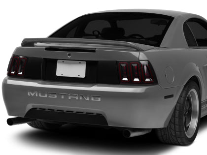 Raxiom 99-04 Ford Mustang Excluding 99-01 Cobra Icon LED Tail Lights- Black Housing (Smoked Lens) Raxiom