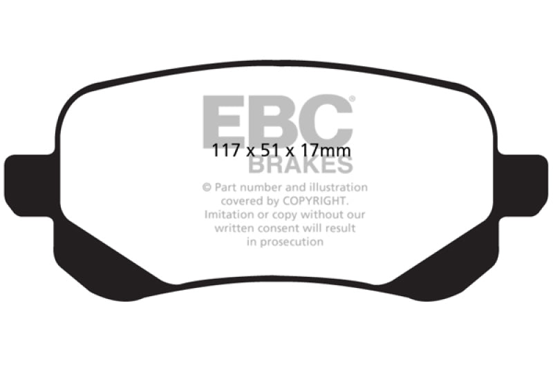 EBC YellowStuff Rear Brake Pads - DP41840R EBC