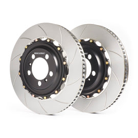 GiroDisc 12-17 Mercedes-Benz SL63 (R231 Excl CCM) Drilled & Slotted Rear Rotors A2-148DS