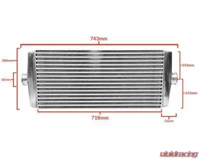 GReddy Universal Intercooler Kit Spec Type-24 - MID 60mm Inlet/Outlet