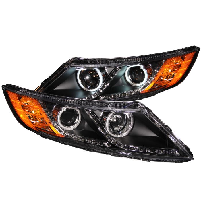 ANZO KIA OPTIMA 11-15 PROJECTOR HEADLIGHTS BLACK W/ RX HALO (FOR HALOGEN MODELS ONLY) -121460