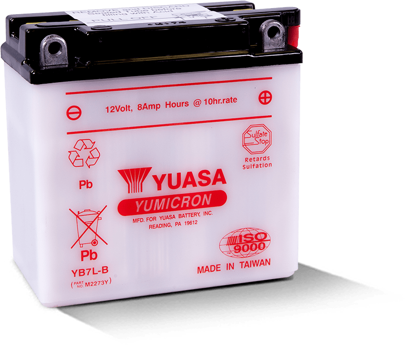 Yuasa YB7L-B Yumicron 12 Volt Battery Yuasa Battery