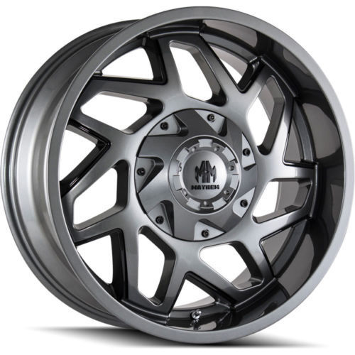 Mayhem 8117 Hermosa 20x10 / 8x180 BP / -25mm Offset / 124.1mm Hub Black/Milled Wheel