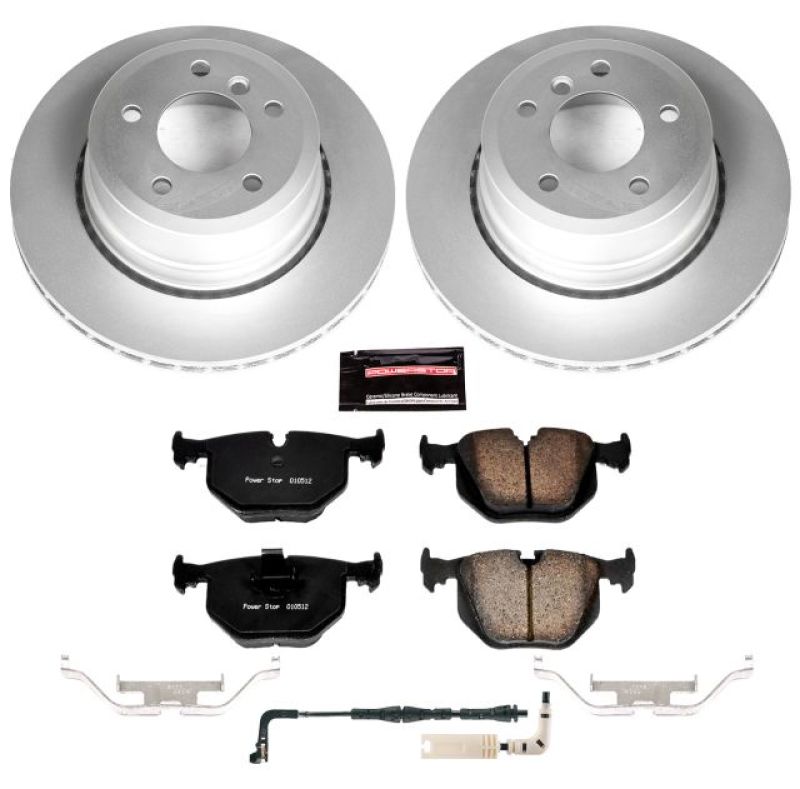 Power Stop 06-07 BMW 525xi Rear Z23 Evolution Sport Coated Brake Kit PowerStop