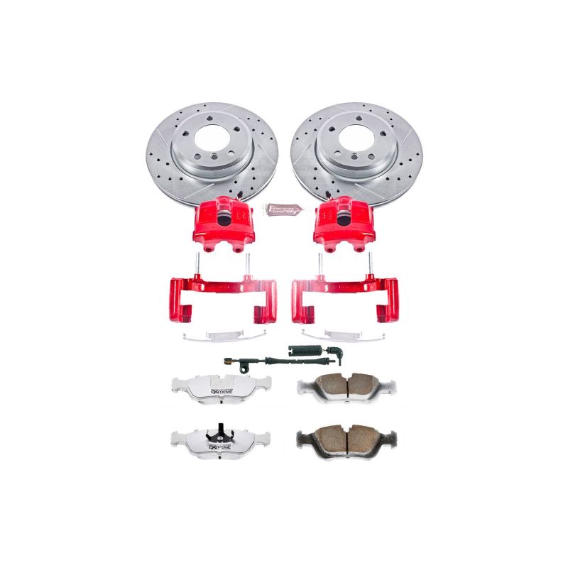 Power Stop 2000 BMW 323i Front Z26 Street Warrior Brake Kit w/Calipers PowerStop