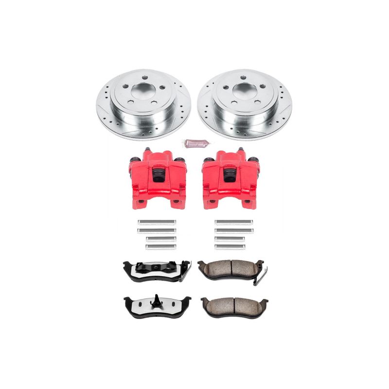 Power Stop 03-07 Jeep Liberty Rear Z36 Truck & Tow Brake Kit w/Calipers PowerStop