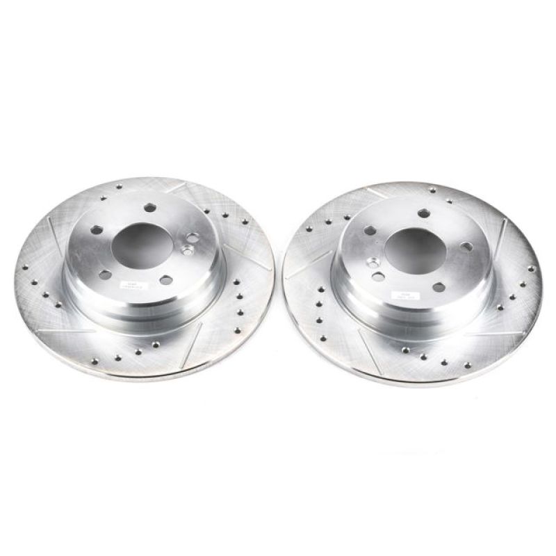 Power Stop 96-97 Mercedes-Benz C36 AMG Rear Evolution Drilled & Slotted Rotors - Pair PowerStop