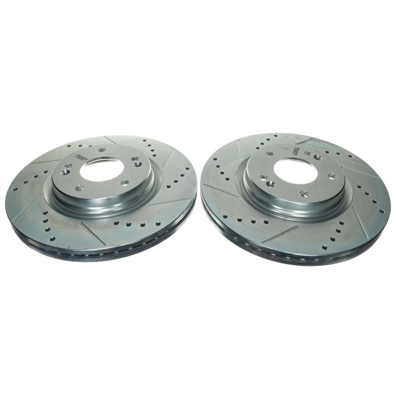 Power Stop 21-22 Kia K5 Front Drilled & Slotted Rotor (Pair) PowerStop