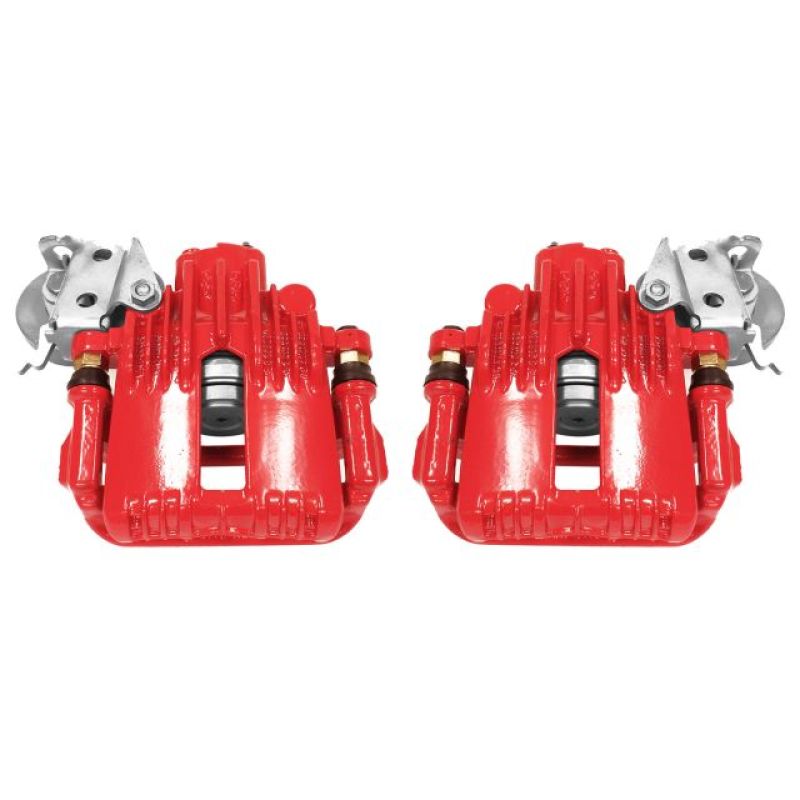 Power Stop 93-97 Chevrolet Camaro Rear Red Calipers w/Brackets - Pair PowerStop