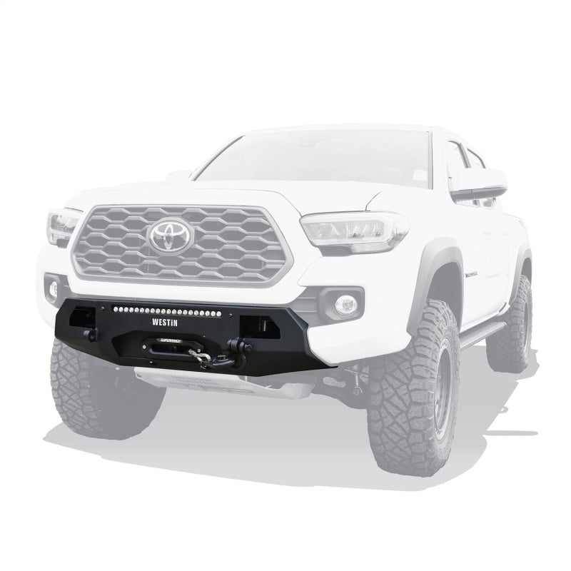 Westin 16-23 Toyota Tacoma Pro-Series Mid Width Front Bumper - Textured Black Westin