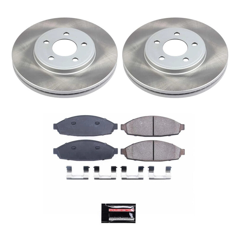 Power Stop 03-04 Mercury Marauder Front Semi-Coated Rotor Kit PowerStop