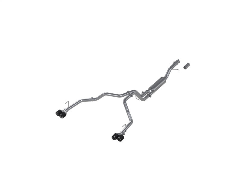 MBRP 2021+ Chevy Tahoe / GMC Yukon T304 SS 3in Cat-Back Dual Split Exhaust w/ Quad Carbon Fiber Tips MBRP