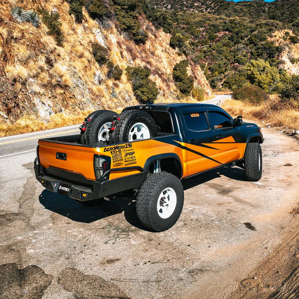 AlphaRex 16-23 Toyota Tacoma/Tundra NOVA-Series Prismatic LED Tail Lights Alpha-Black