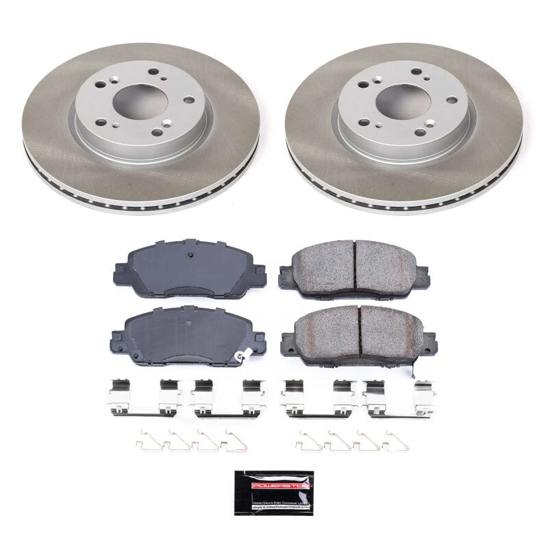 Power Stop 16-17 Honda Accord Front Semi-Coated Rotor Kit PowerStop