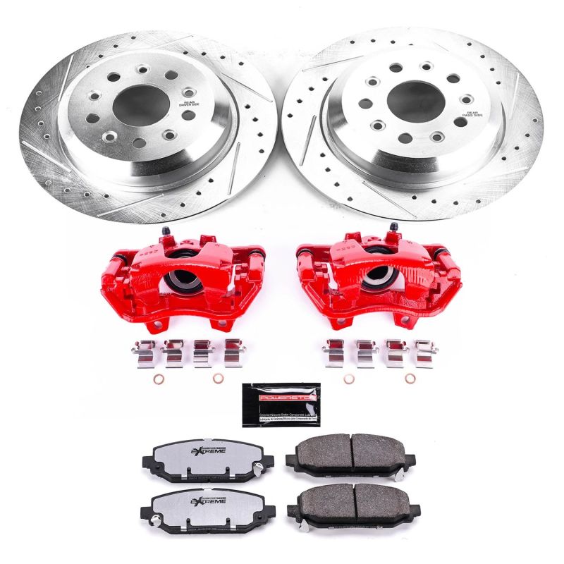 Power Stop 18-19 Jeep Wrangler Rear Z36 Truck & Tow Brake Kit w/Calipers PowerStop