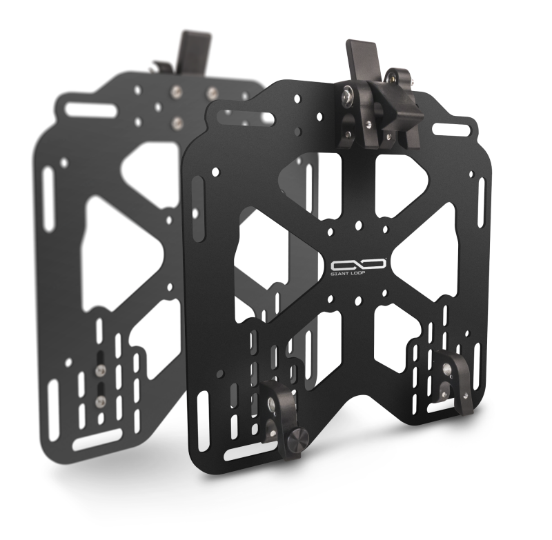 Giant Loop Pannier Mounts - 18mm Round Tubing Hangers - Black