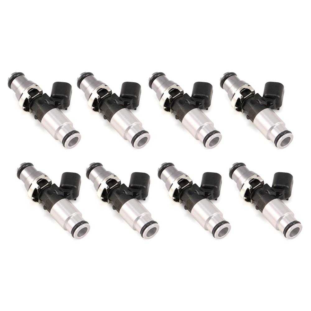 Injector Dynamics 1750-XDS - 60mm Length - 14mm Grey Top - Silver Bottom Adapt (Set of 8)