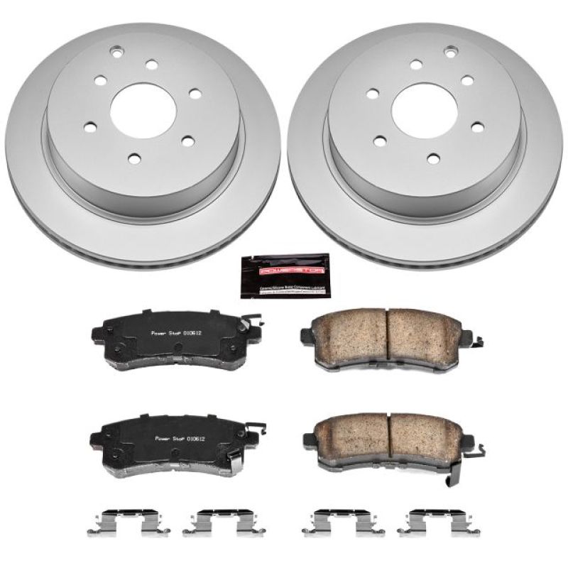 Power Stop 11-13 Infiniti QX56 Rear Z17 Evolution Geomet Coated Brake Kit PowerStop