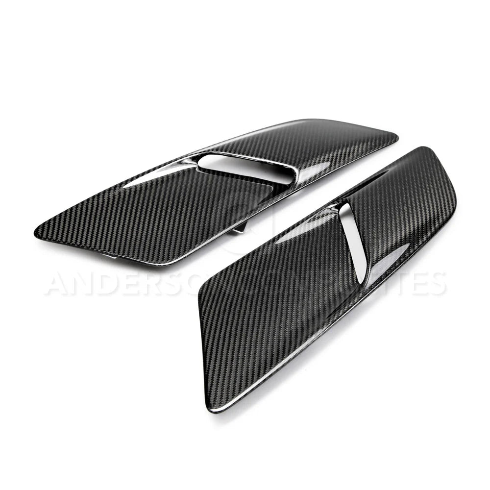 Anderson Composites 2015 - 2017 Mustang GT Carbon Fiber Hood Vents Type-oe - AC-HV15FDMUGT-OE