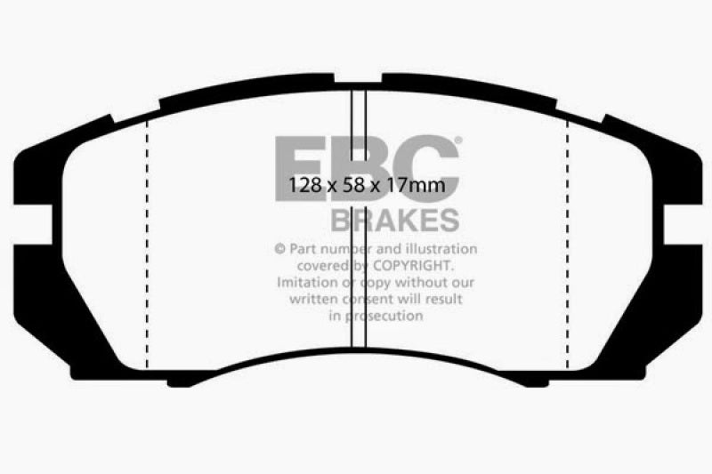 EBC YellowStuff Front Brake Pads - DP4966R EBC