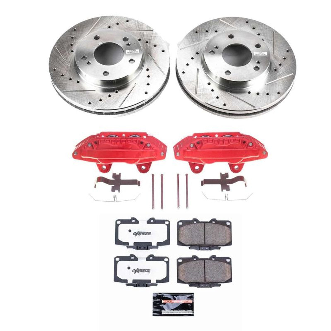 Power Stop 89-92 Nissan 300ZX Front Z23 Evolution Sport Brake Kit w/Calipers