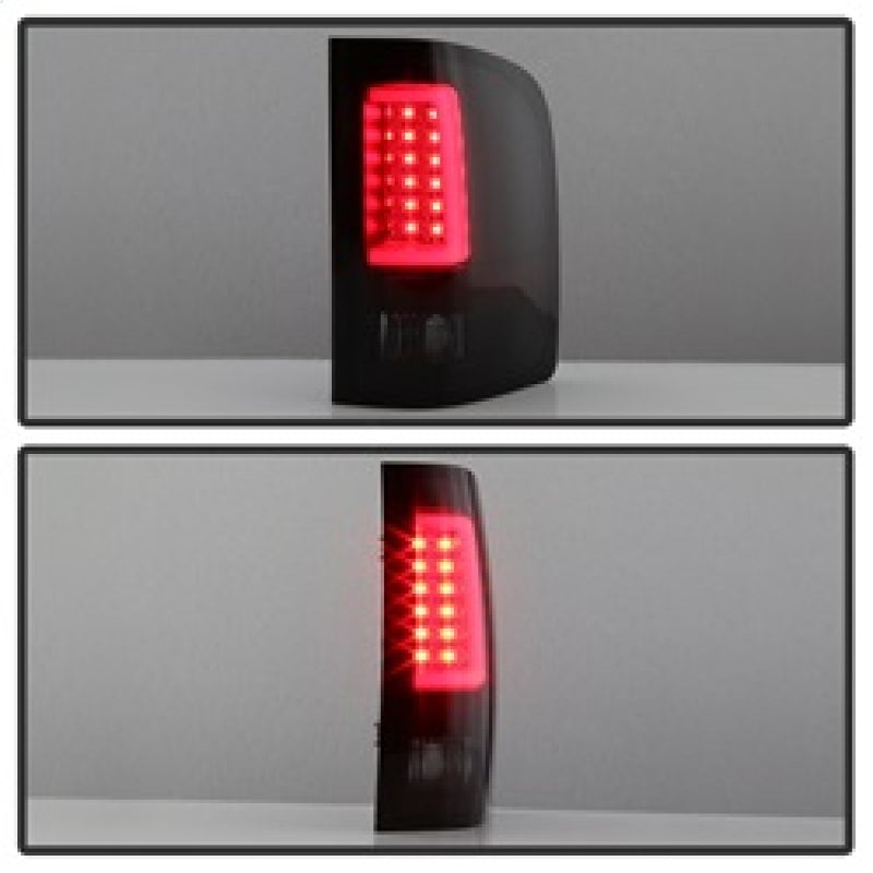 Spyder 07-13 Silverado (Will Not Work w/2010 921 Bulb)V3 Tail Lights Blk Smk ALT-YD-CS07V3-LBLED-BSM SPYDER