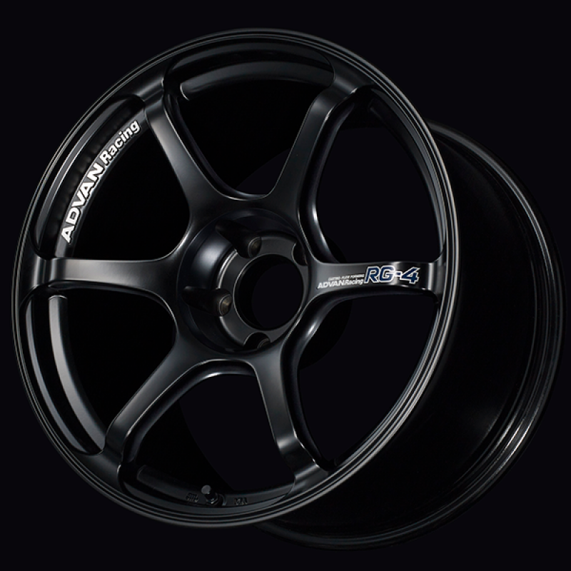 Advan RG-4 17x7.5 / +30 Offset / 4-100 / 63mm Bore / Semi Gloss Black