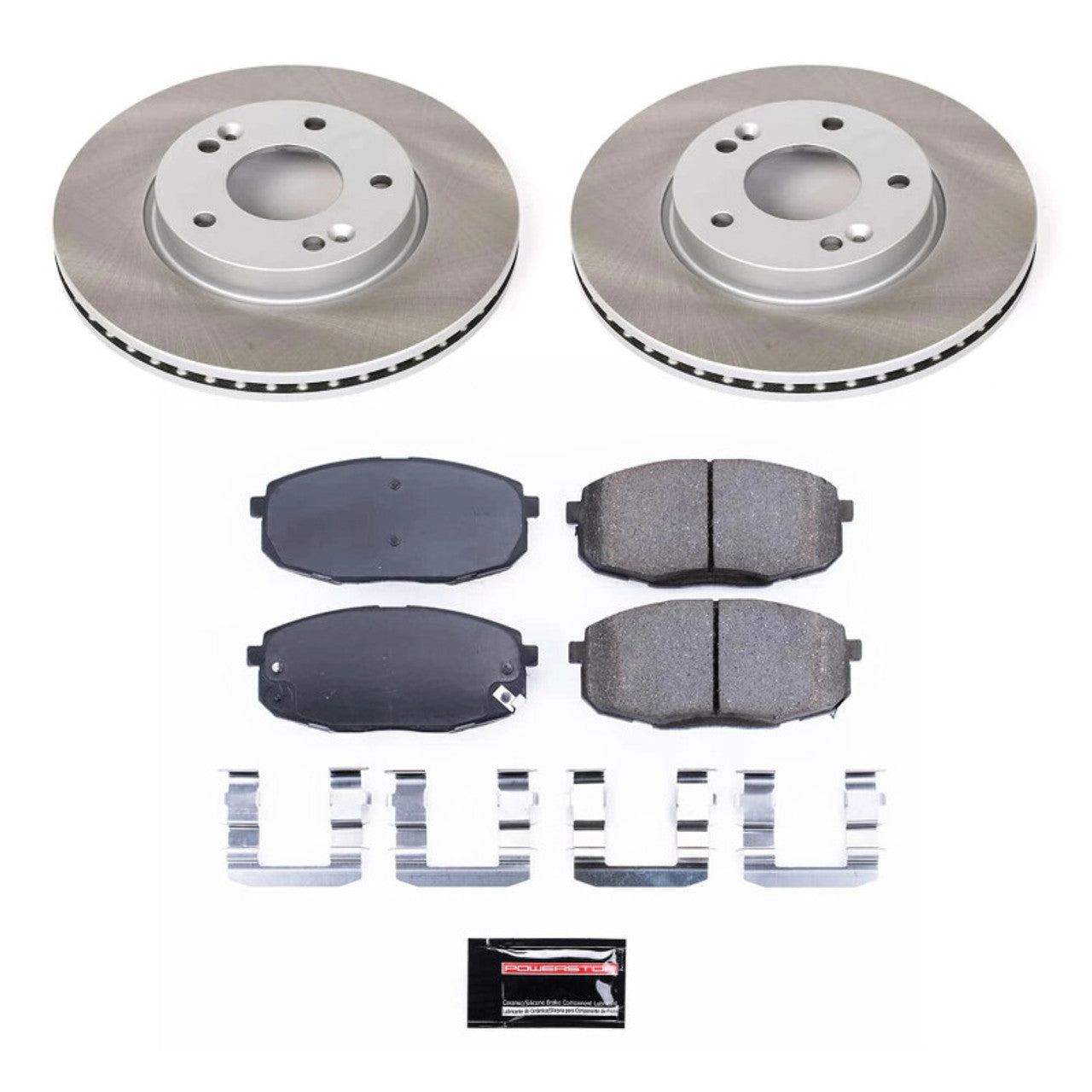 Power Stop 14-16 Kia Soul Front & Rear Z17 Evolution Geomet Coated Brake Kit
