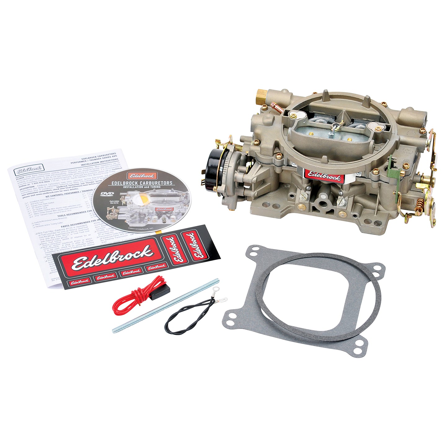 Edelbrock Marine Carb 600 CFM With Electric Choke, Zinc-dichromate Finish (Non-EGR) - 1409 Edelbrock
