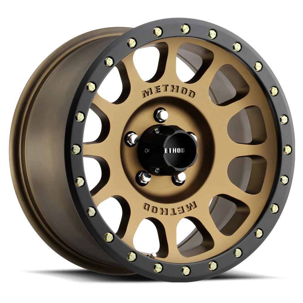 Method 305 NV METHOD BRONZE - MATTE BLACK LIP 17x8.5 / 8x6.5 / 0/4.75, 130.81 Hub Bore - MR30578580900 Method Wheels