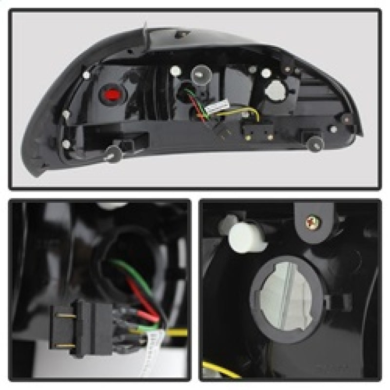 Spyder Pontiac Grand Prix 97-03 LED Tail Lights Black ALT-YD-PGP97-LED-BK SPYDER