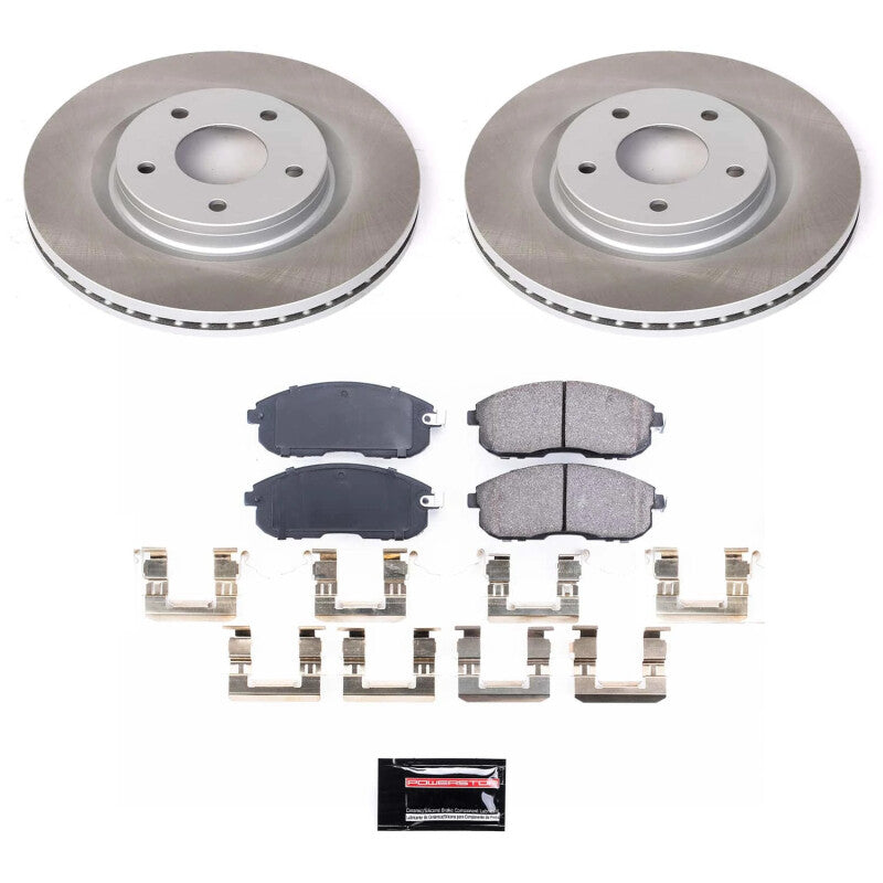 Power Stop 17-18 Nissan Sentra Front Semi-Coated Rotor Kit PowerStop