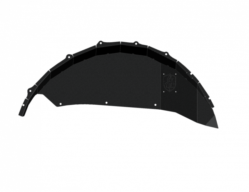 Road Armor 18-20 Jeep Wrangler JL Stealth Rear Fender Liner Body Armor - Black Steel Road Armor