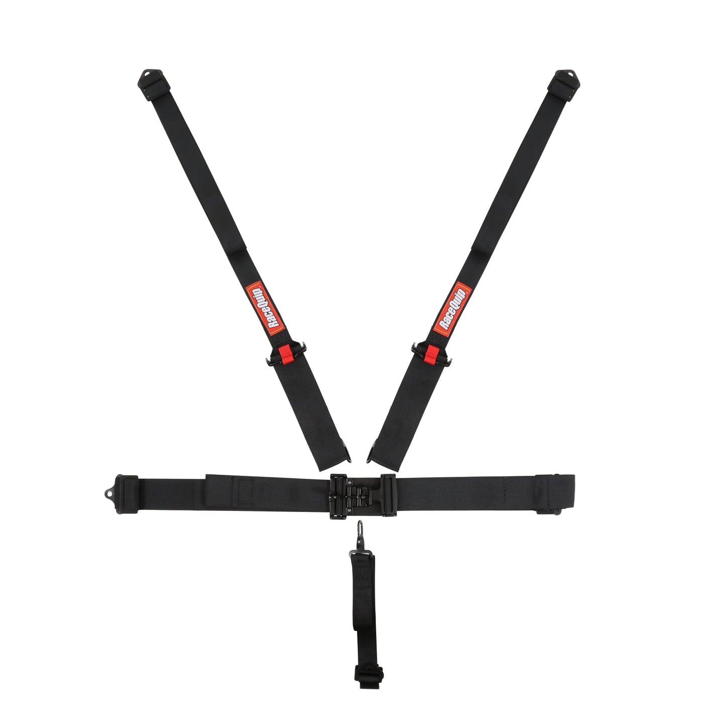 RaceQuip Black L & L 5pt HNR Seat Belt Racequip
