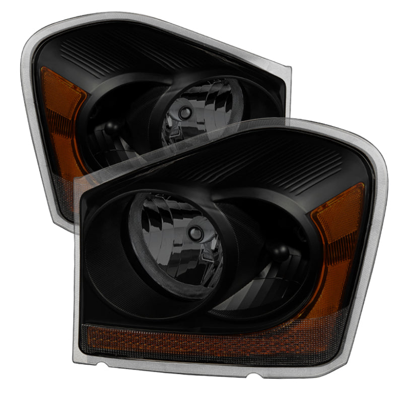 Xtune Dodge Durango 04-05 OEM Headlamps Black Smoked HD-JH-DDU04-AM-BSM SPYDER