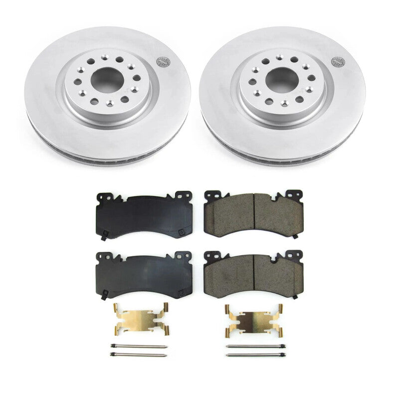 Power Stop 2022 Cadillac XT6 Front Z17 Coated Brake Kit PowerStop