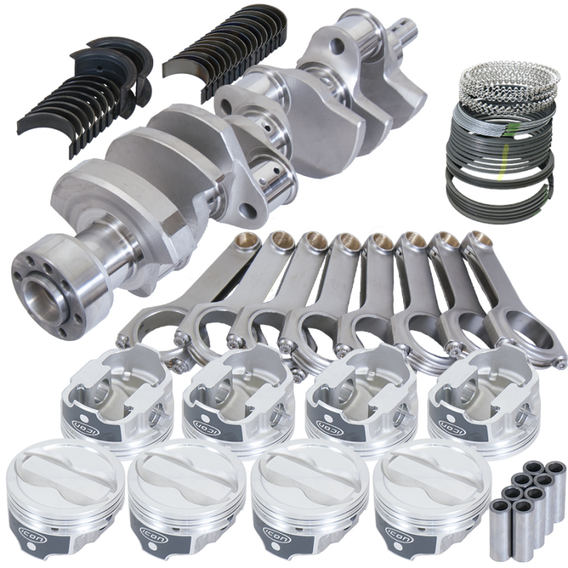 Eagle Chevy 327 3.000in Crank 6.125in H-Beam 12.7cc Dome 4.000in Pistons Rotating Assembly main image 0