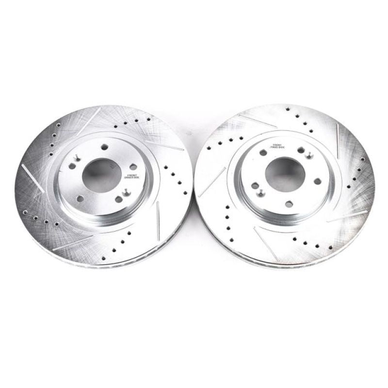 Power Stop 15-19 Kia Sedona Front Evolution Drilled & Slotted Rotors - Pair PowerStop