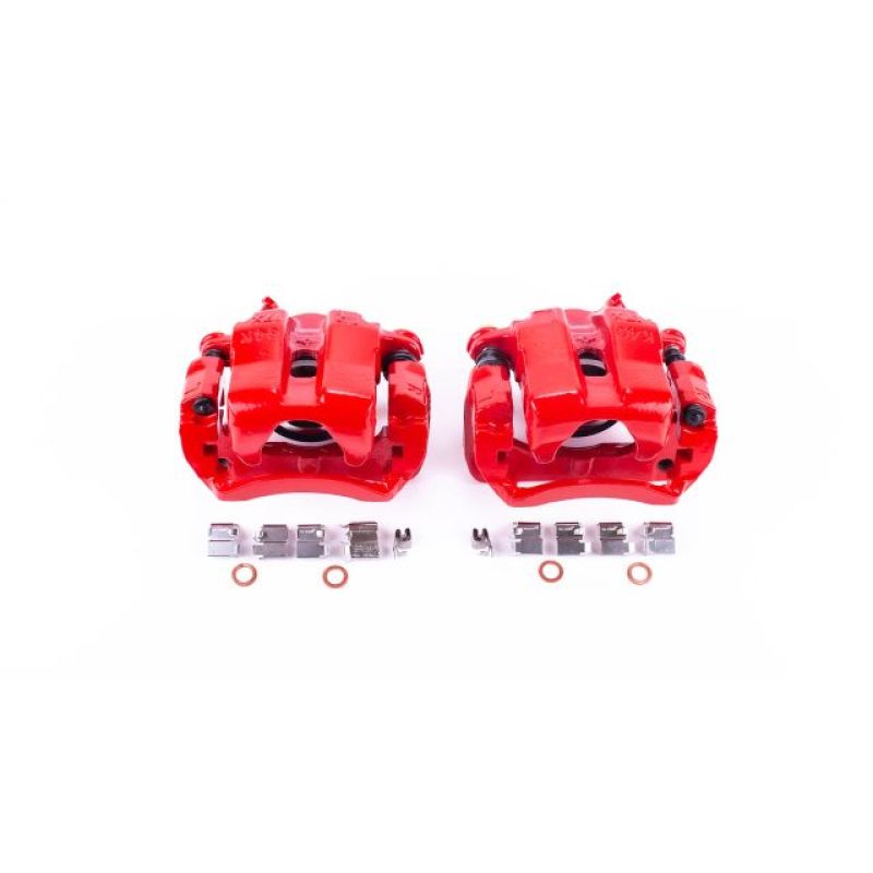 Power Stop 96-98 Suzuki Sidekick Front Red Calipers w/Brackets - Pair PowerStop