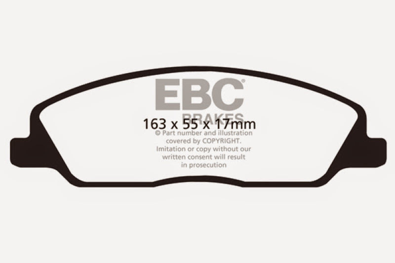 EBC YellowStuff Front Brake Pads - DP41869R EBC