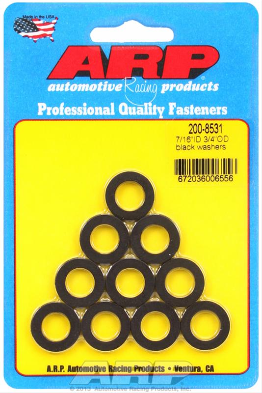 ARP 7/16in ID 3/4inOD Black Washers (Pack of 10)