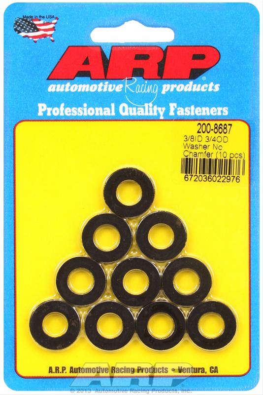 ARP 3/8inID 3/4inOD Black Washers (10 pack)