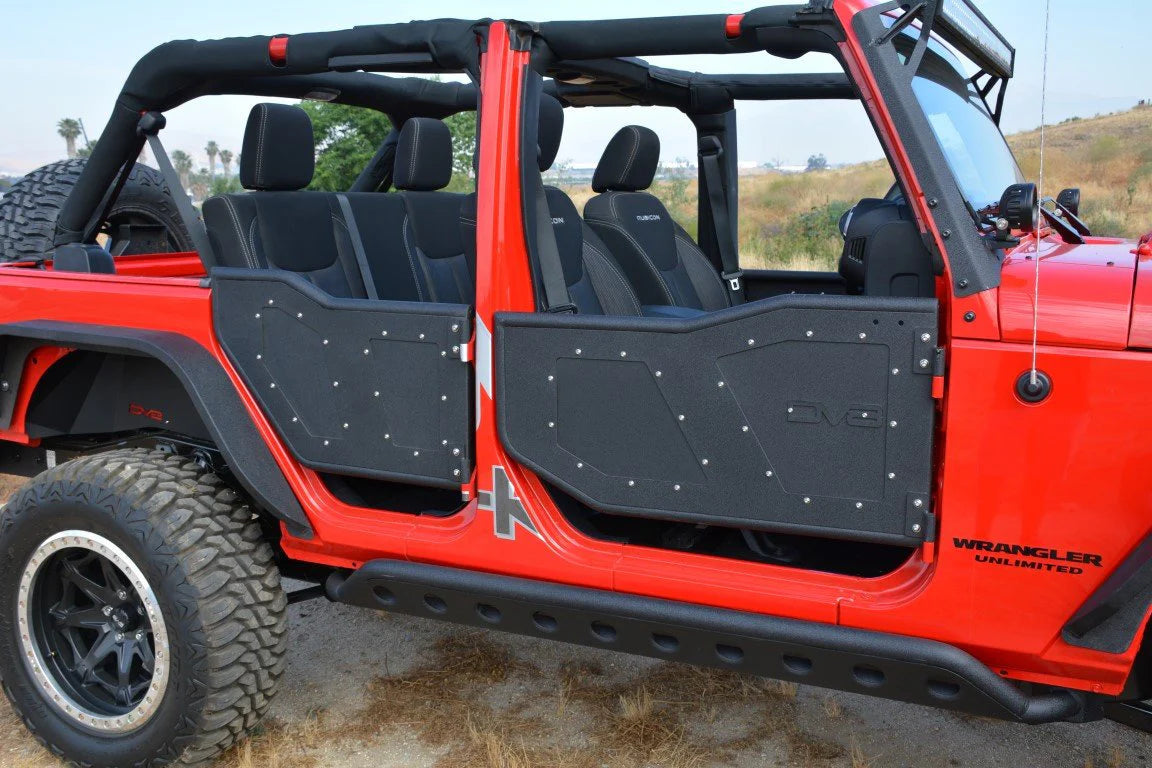 DV8 Offroad 07-18 Jeep Wrangler Jk Rock Doors RDSTTB-01F