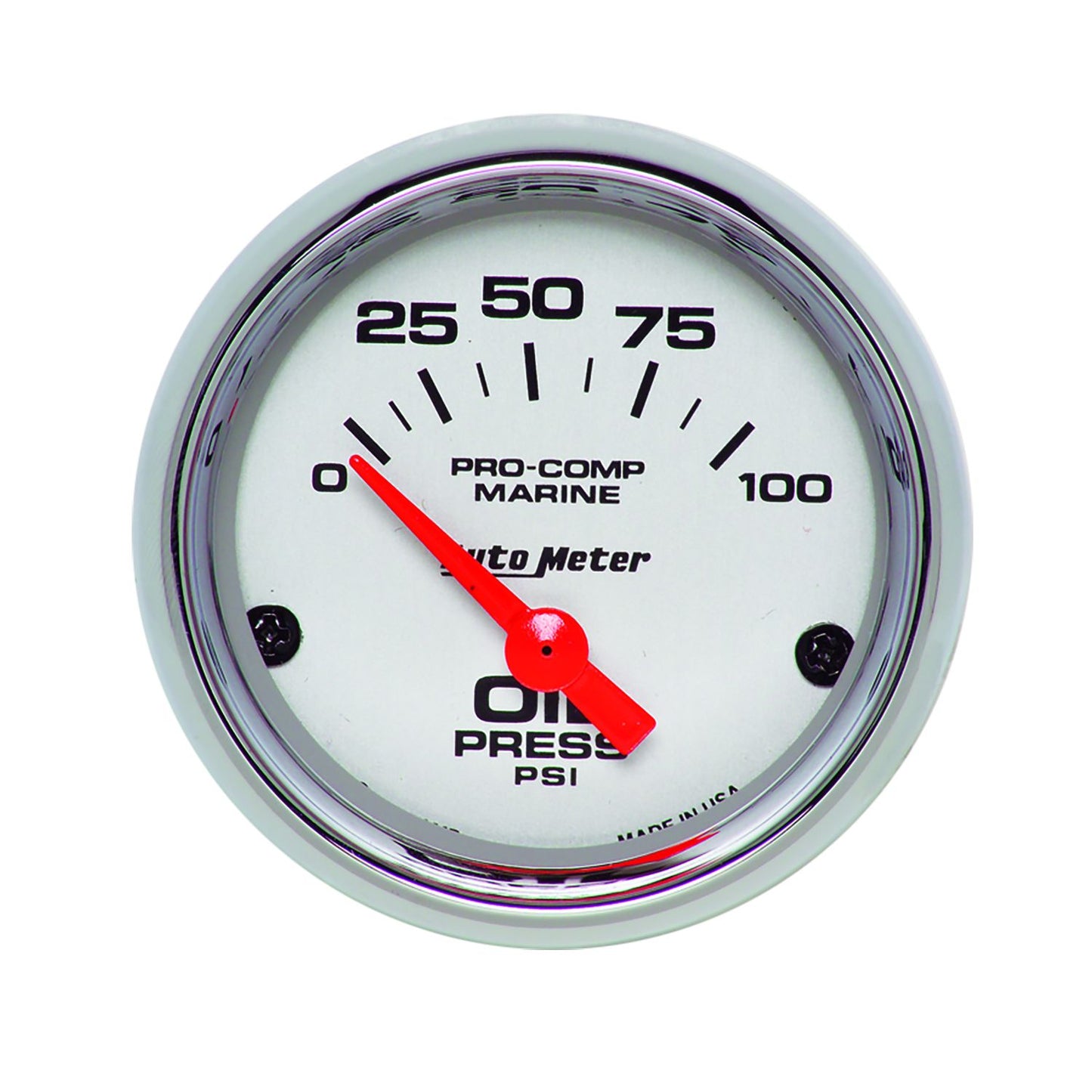 Autometer Marine Chrome - 100 PSI 200705-35