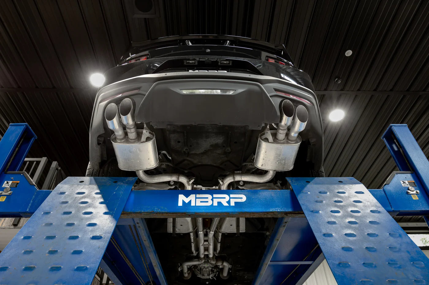 MBRP 2.5-Inch H-Pipe Exhaust | Race Profile | T409 Stainless Steel | Armor Plus Series | Ford Mustang GT | S7283409