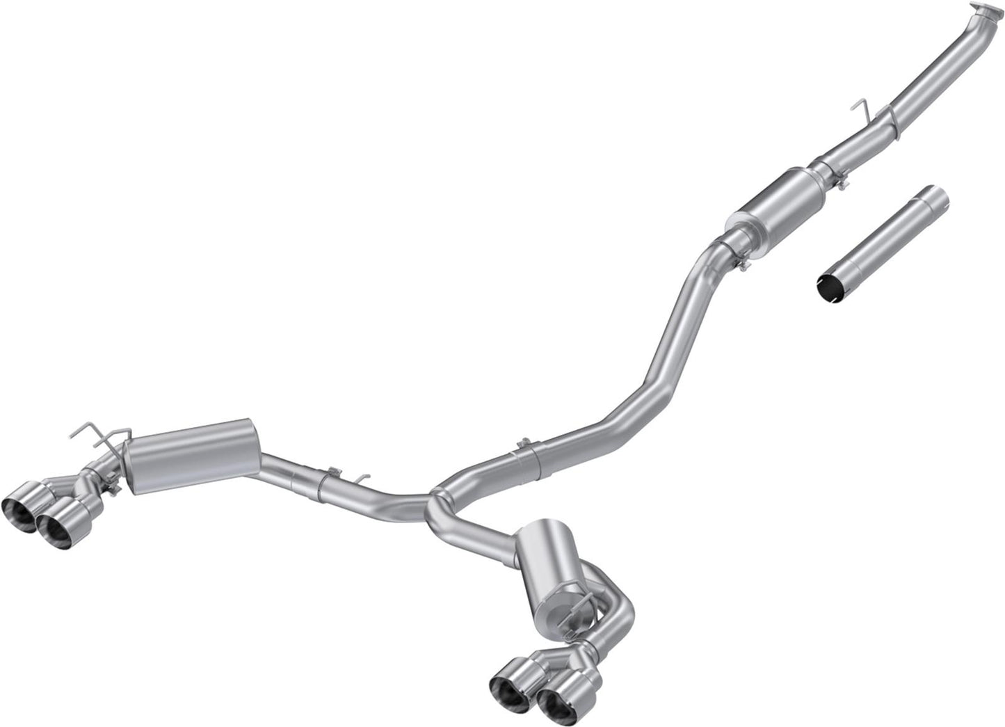 MBRP 3‑Inch Cat‑Back Exhaust | Street Profile | Dual Rear Exit | Aluminized Steel with Polished Tips | Honda Civic Sport Touring (1.5 L Turbo) | S4906AL